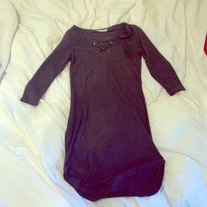3 FOR $15 Black quarter-sleeve dress